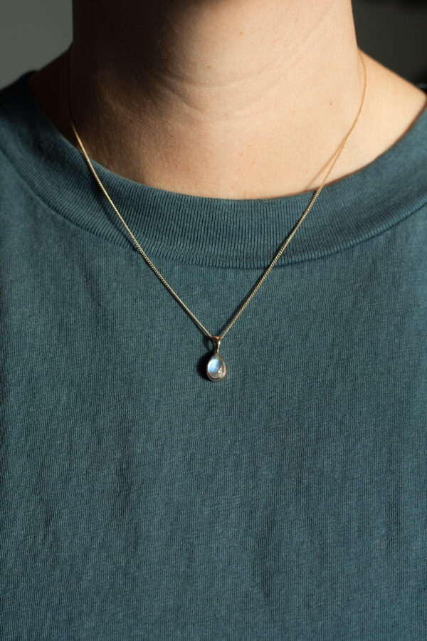 Rainbow Moonstone — 18k & 14k