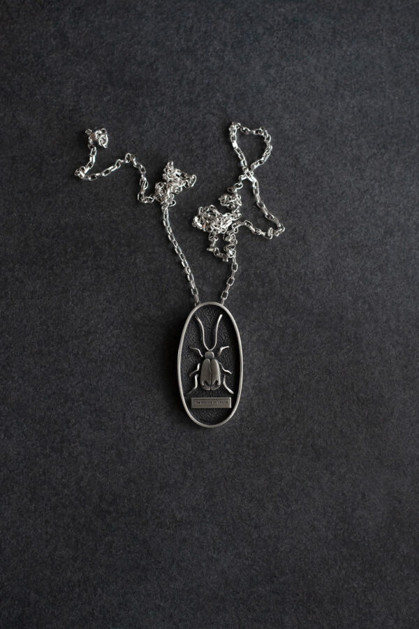 Long Beetle Necklace