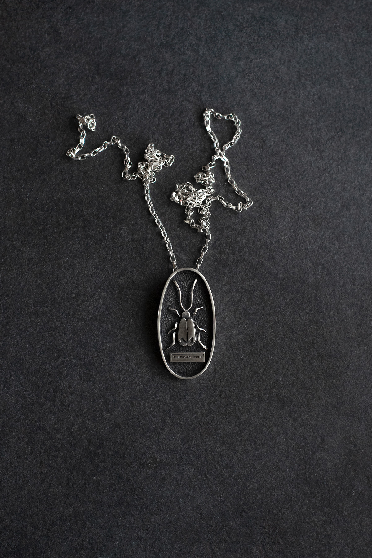 Long Beetle Necklace