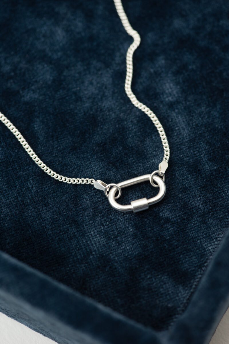 Sterling carabiner chain